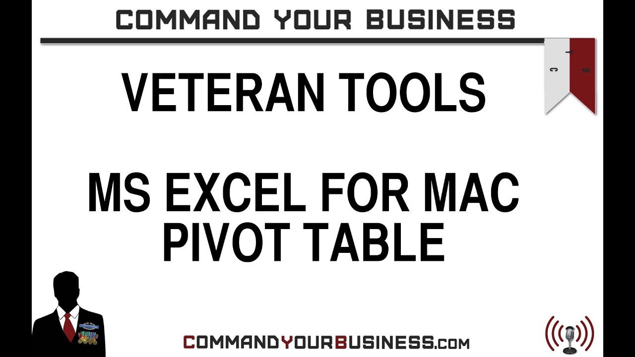 How to create a pivot table on excel for mac